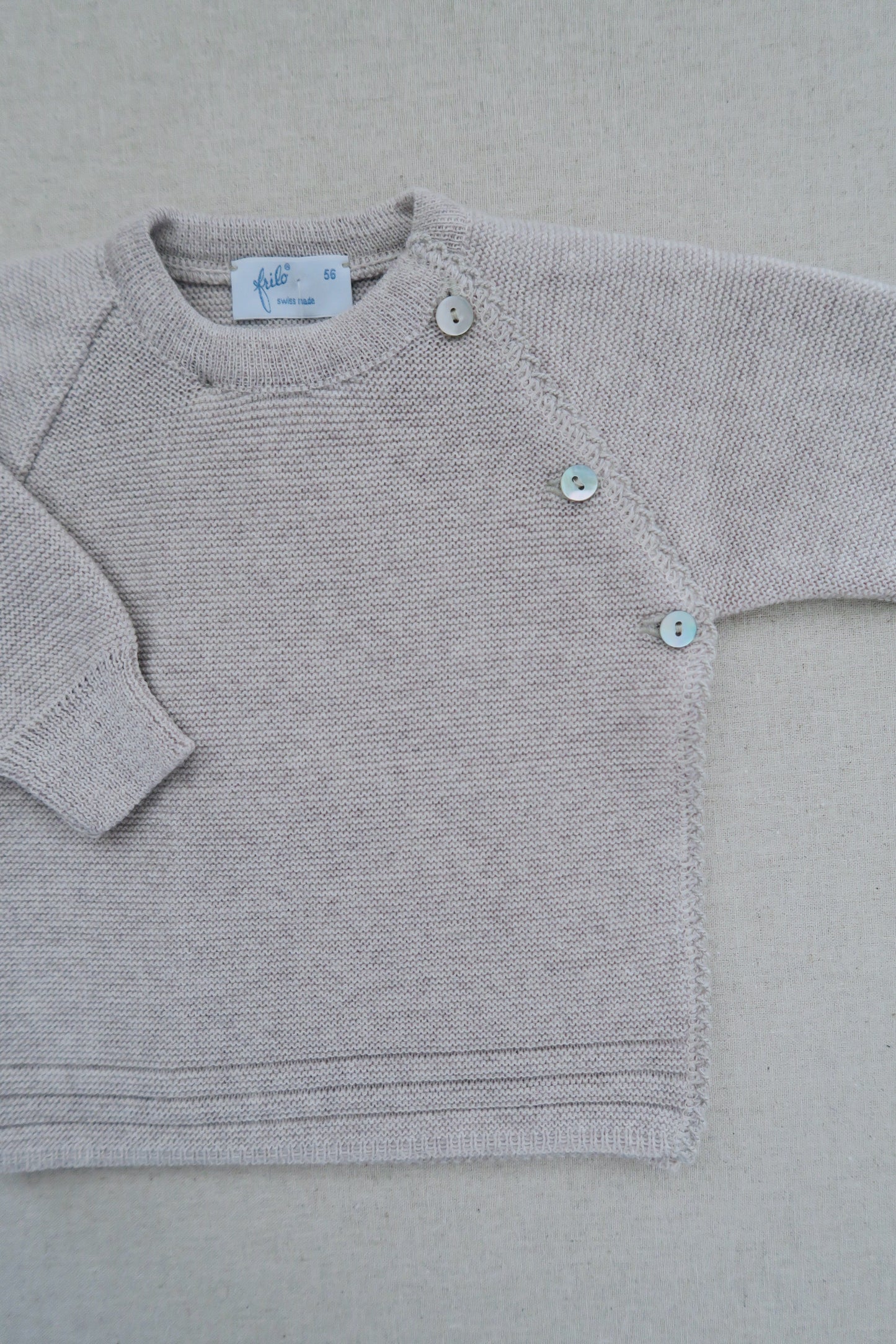 Frilo - Wrap blouse - Beige melange