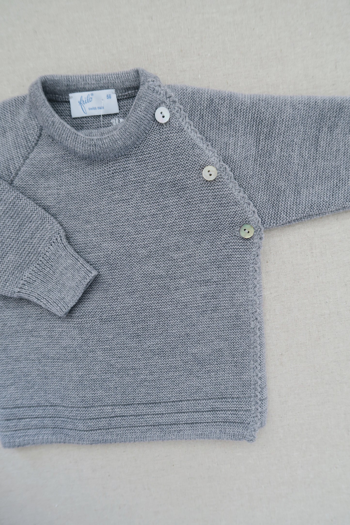 Frilo - Wrap blouse - Grey melange
