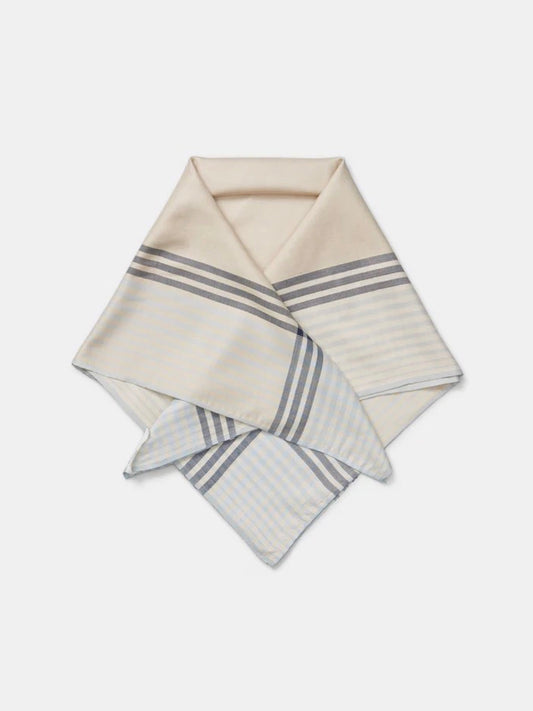 Aiayu - Electra silk scarf - Mix blue