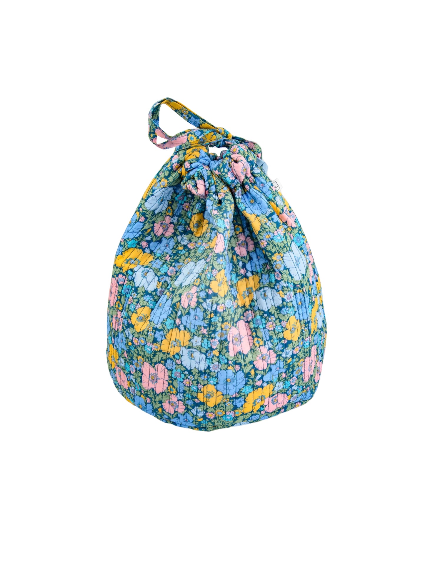 Bon Dep - Round Pouch - Liberty Meadow Song Blue