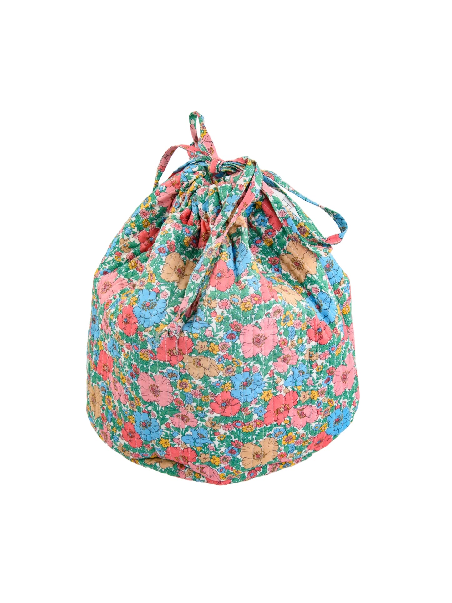 Bon Dep - Round Pouch - Liberty Meadow Song Peach