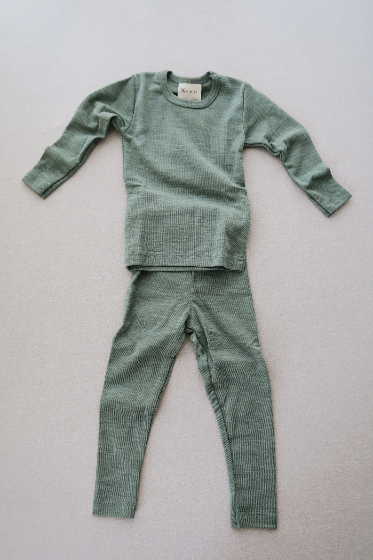 Engel - Uld/silke bluse - Salvie
