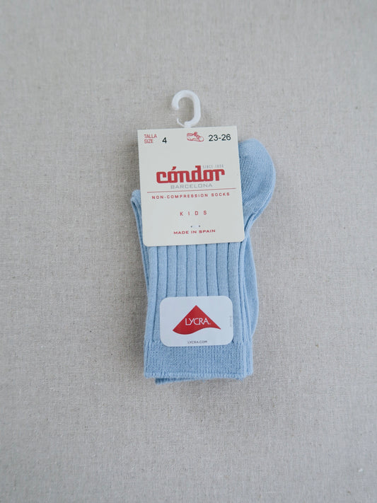 Cóndor - Cotton rib socks - 446 / Bluish