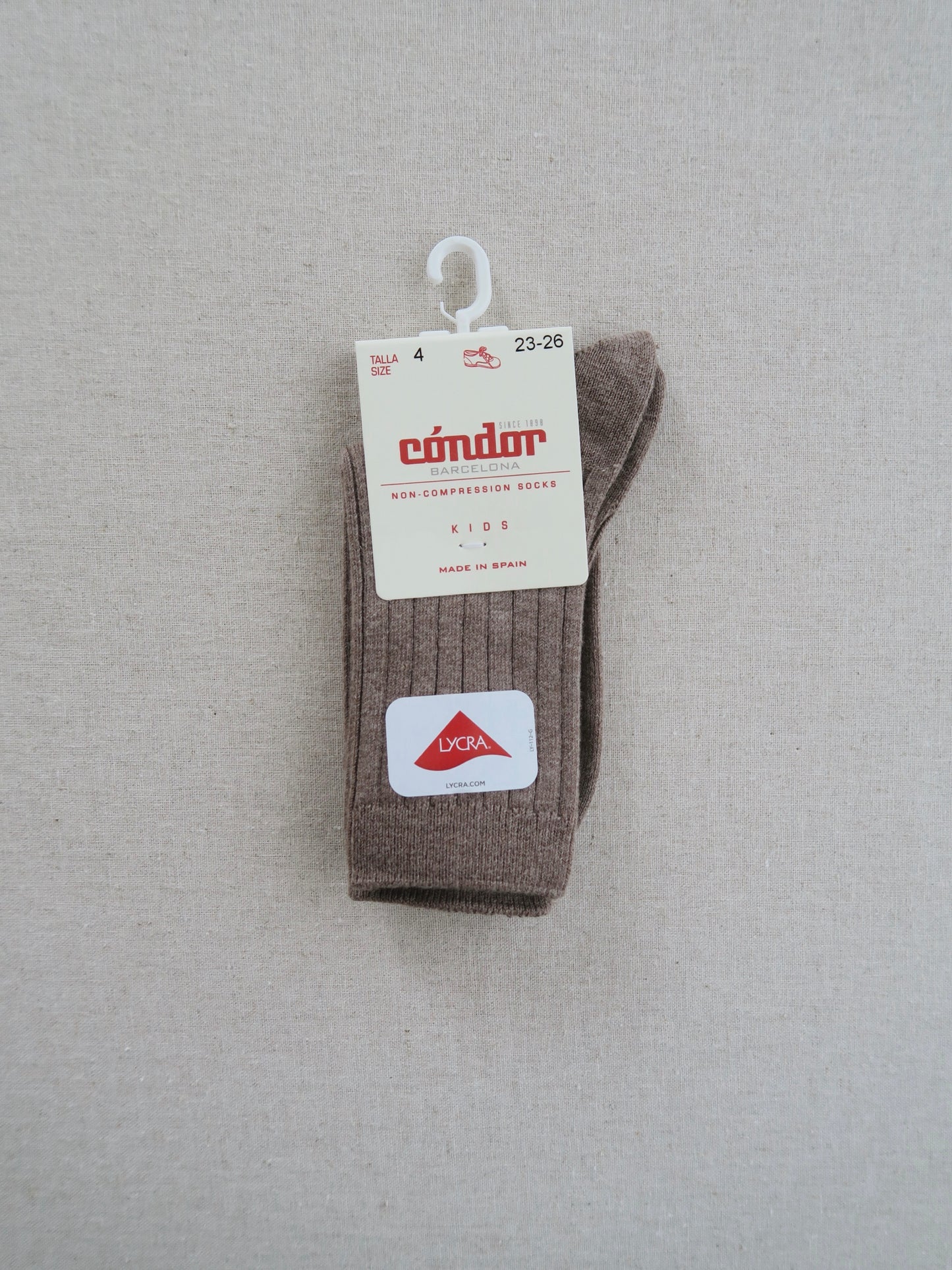 Cóndor - Cotton rib socks - 356 / Brown melange