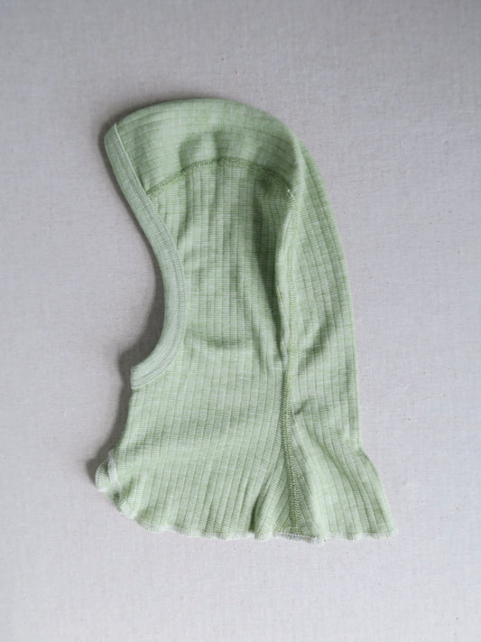 Cosilana - Bomuld/uld/silke balaclava - Grøn