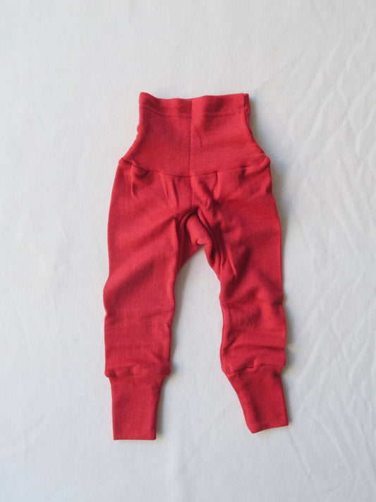 Cosilana - Uld/silke baby bukser - Rød