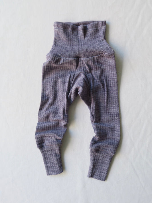 Cosilana - Bomuld/uld/silke baby bukser - Blomme