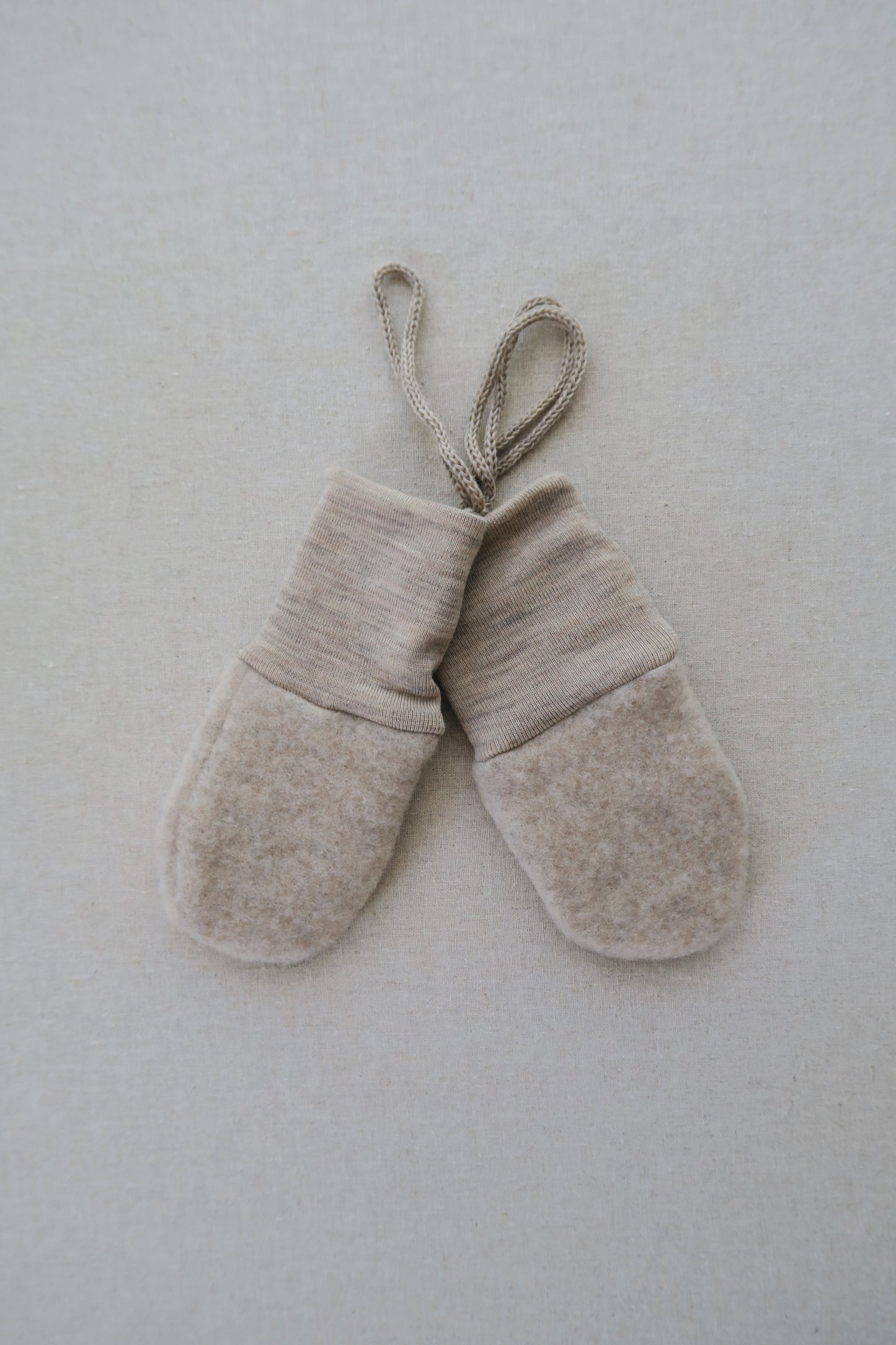 Engel - Uld fleece vanter - Sand