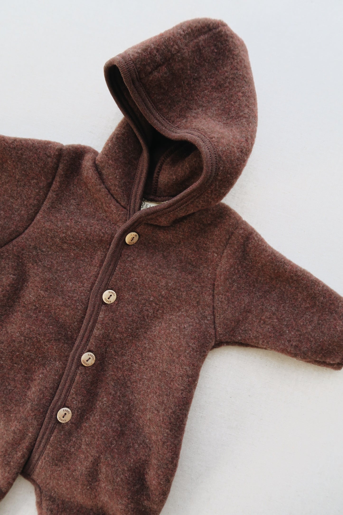 Engel - Uld fleece dragt - Zimt
