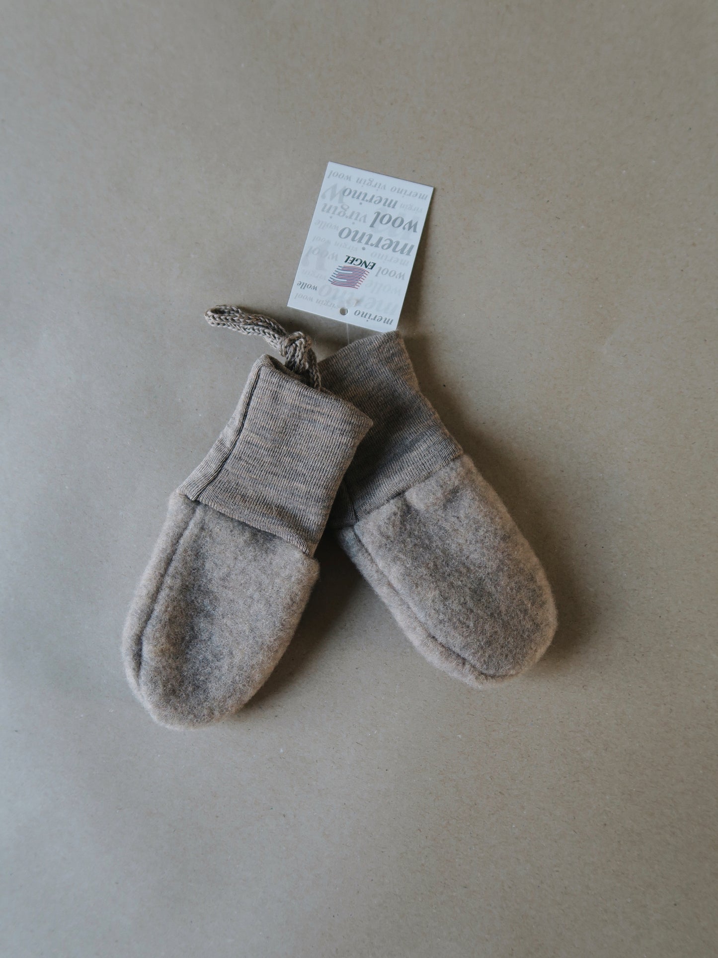 Engel - Wool/fleece mittens - Walnut