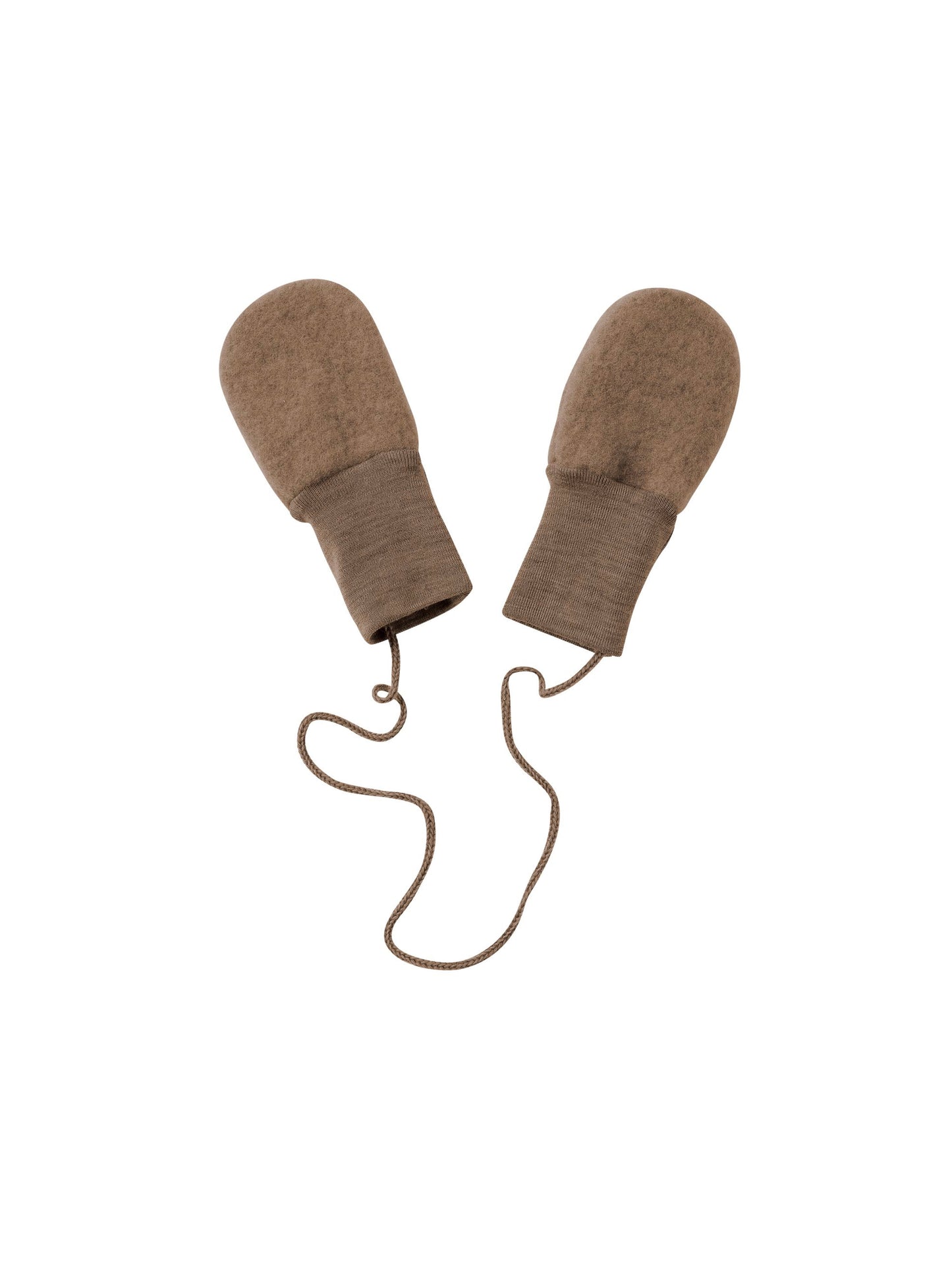 Engel - Wool/fleece mittens - Walnut