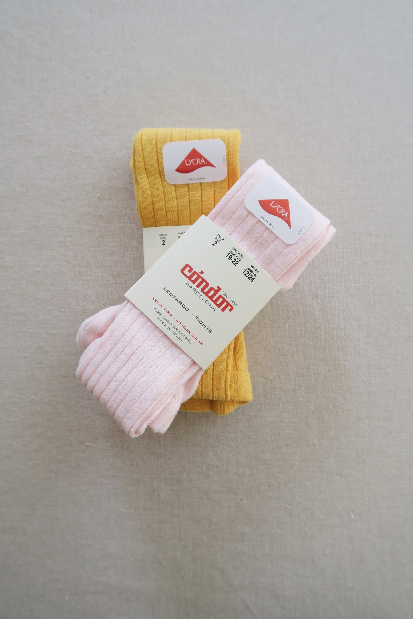 Cóndor - Cotton rib tights - 630 / Amarillo
