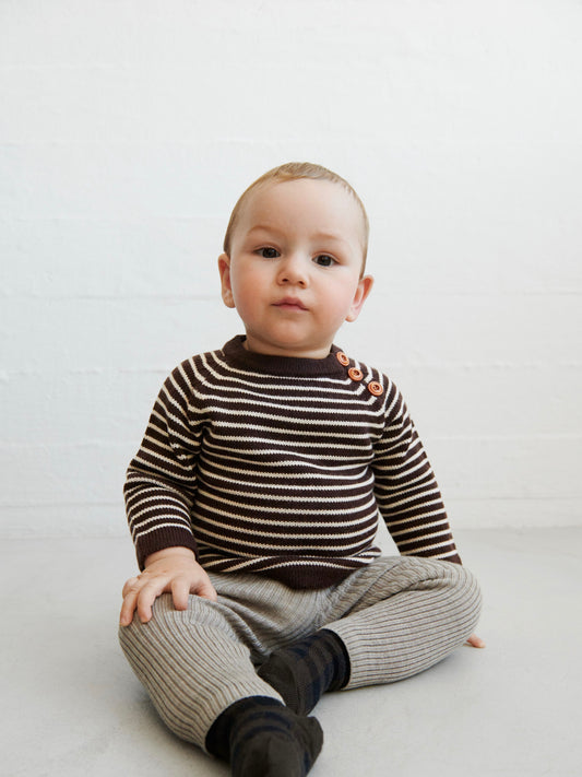 FUB - Sweater - Mocca/ecru