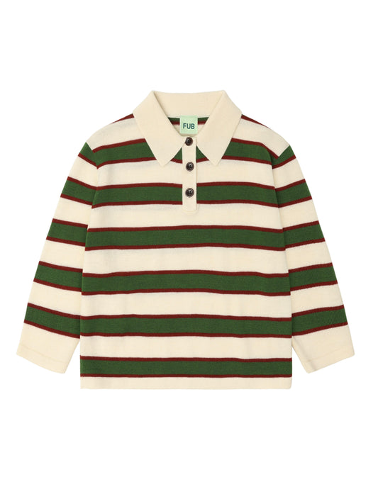 FUB - Striped polo - Ecru