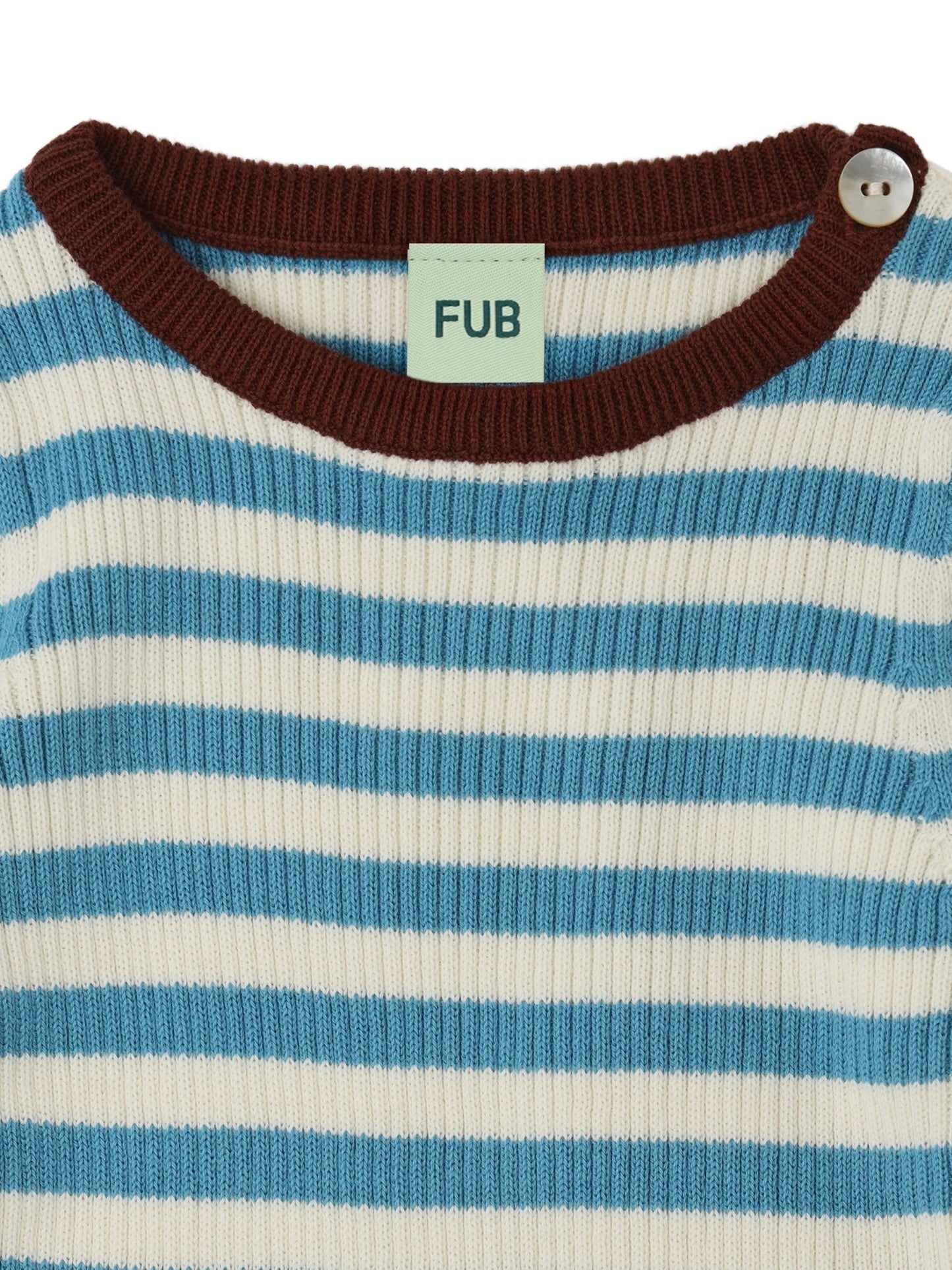 FUB - Blouse - Ecru/sea