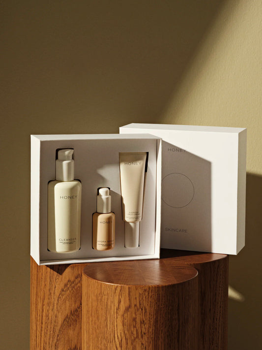 HONEY - Glow Trio - Cleanser, serum & face cream