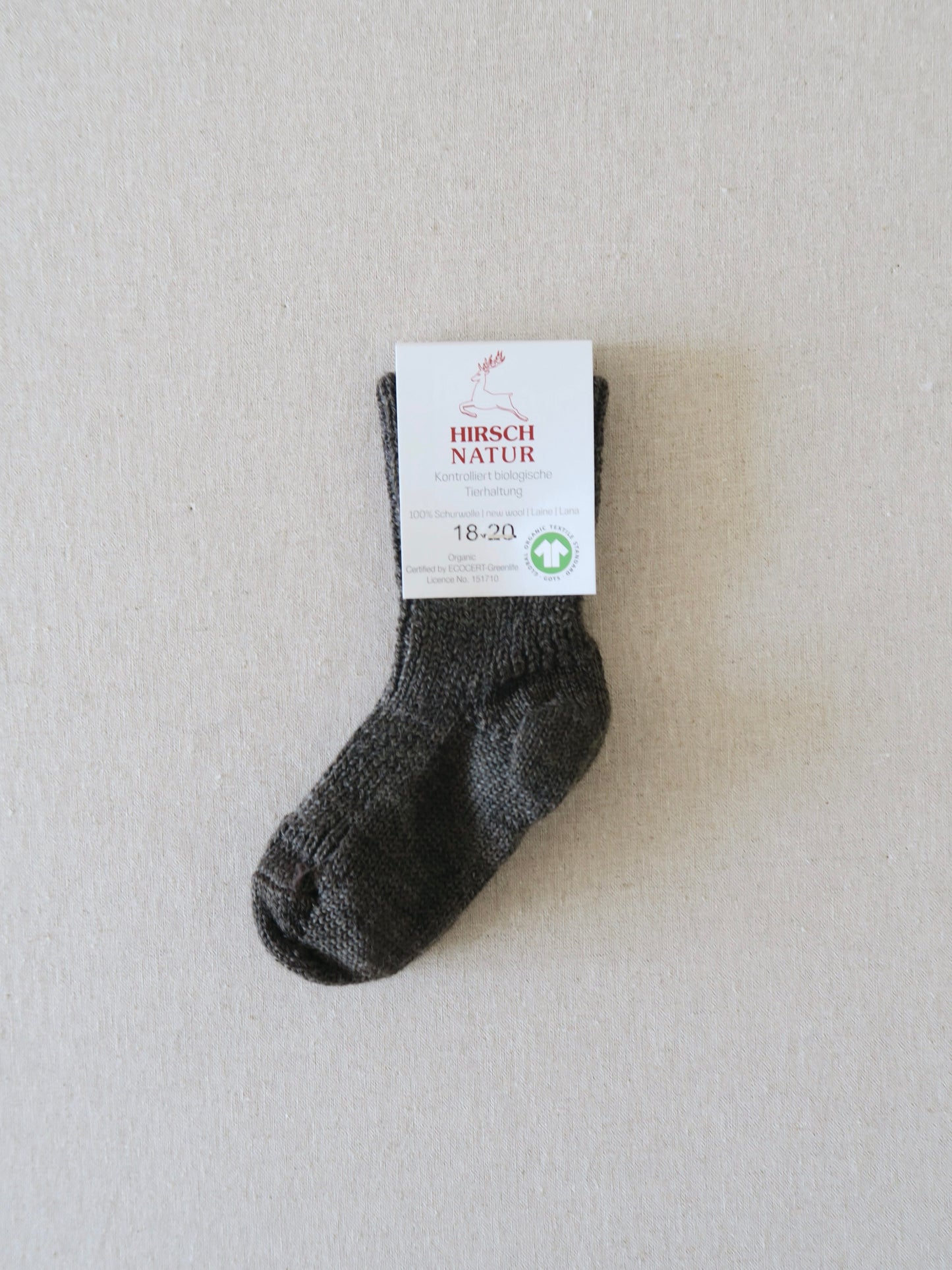 Hirsch - Uldsokker - Natur, Beige, Brun, Rød, Grøn og Mørkeblå