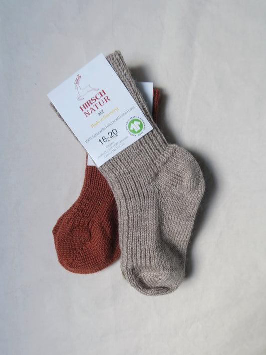 Hirsch - Wool socks - Beige