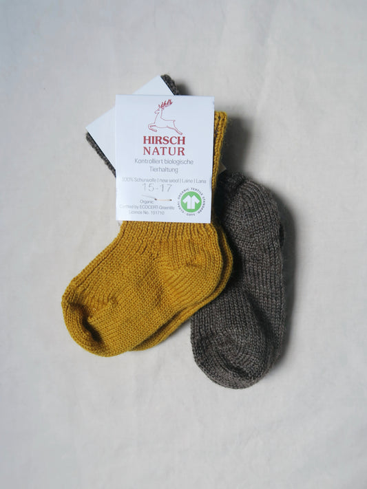 Hirsch - Uldsokker - Brun