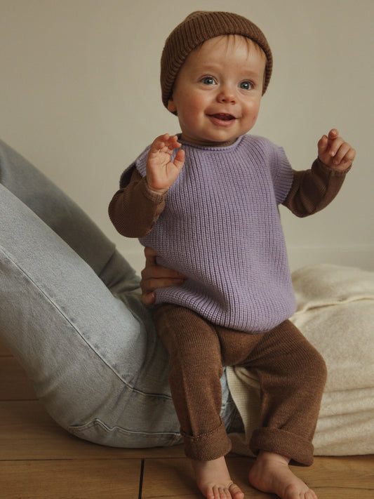 Hvid - Harvey vest - Light blue, Light yellow, Mocha