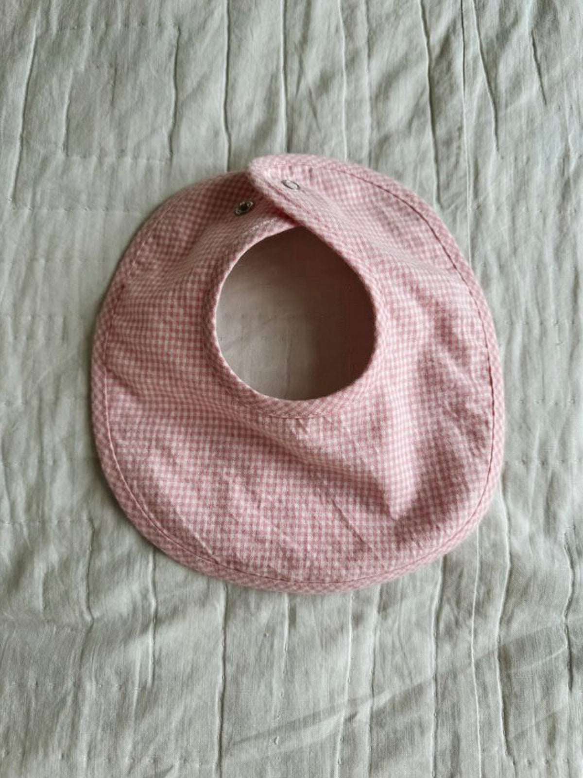 Lalaby - Classic bib - Tiny Check Pink