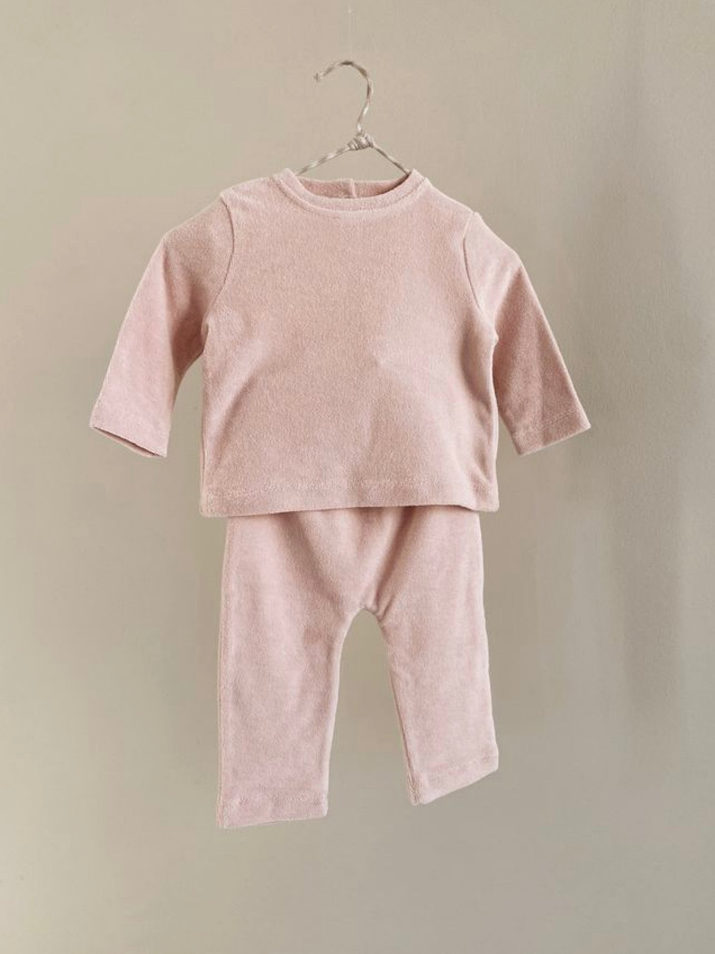 Lalaby - Terry sæt - Barely Pink
