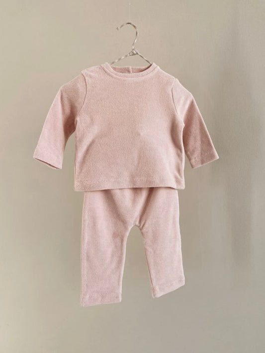 Lalaby - Terry sæt - Barely Pink
