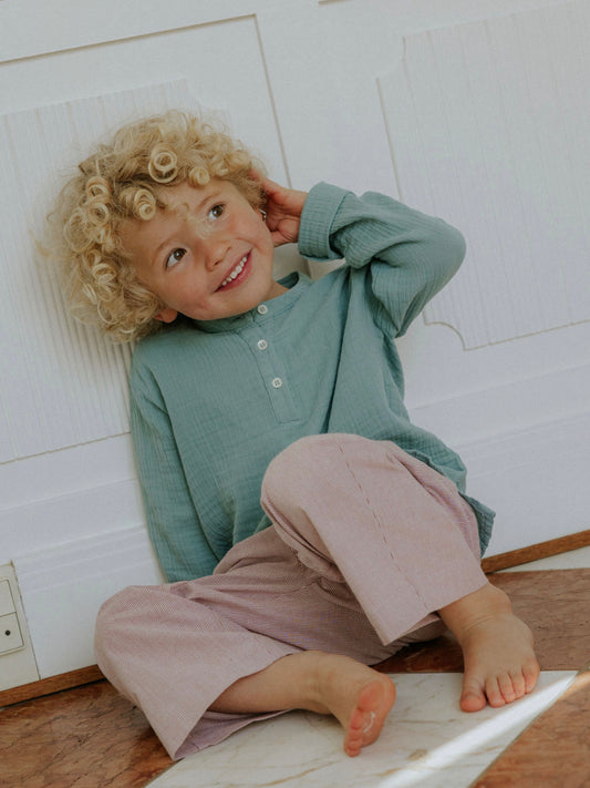 Lalaby - Frankie pants - Berry stripe