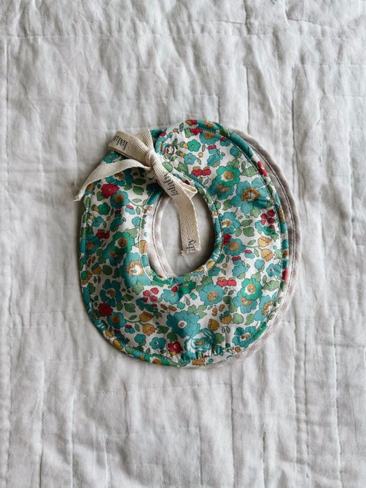 Lalaby - Bibi Bibs 2-Pack - Blue Betsy & Beige Gingham