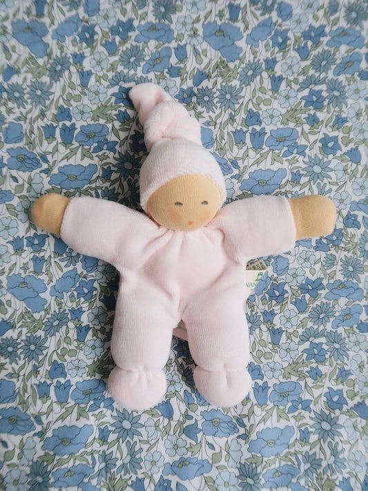 Nanchen - Dukke - Lyserød velour