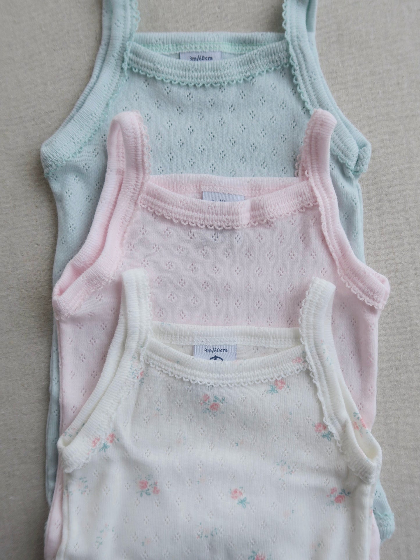 Petit Bateau - 3-pack body - White/navy/hearts