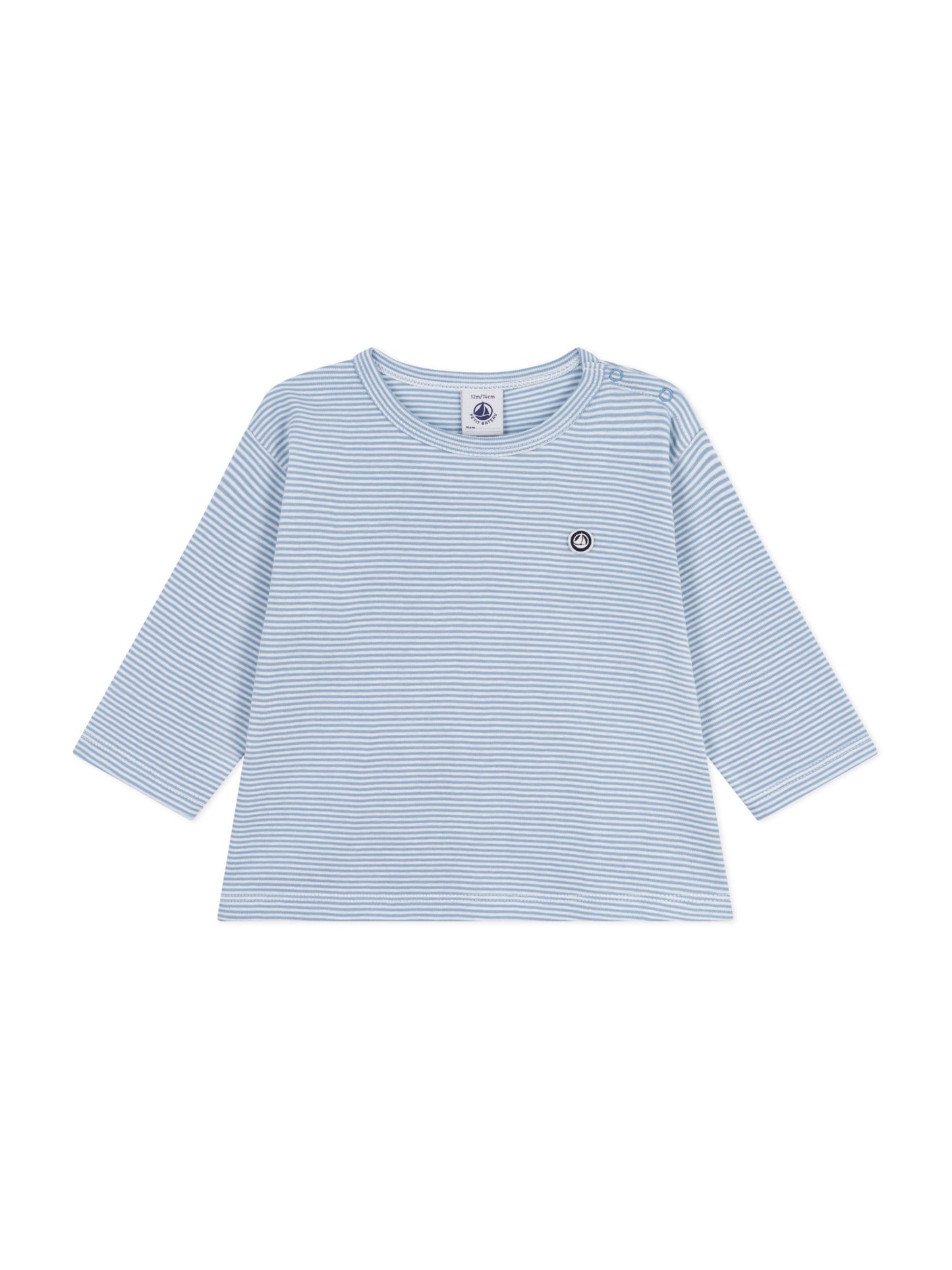 Petit Bateau - Bluse - Hvid/blå striber