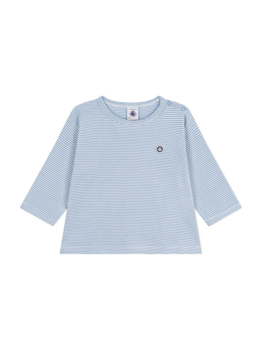 Petit Bateau - Bluse - Hvid/blå striber