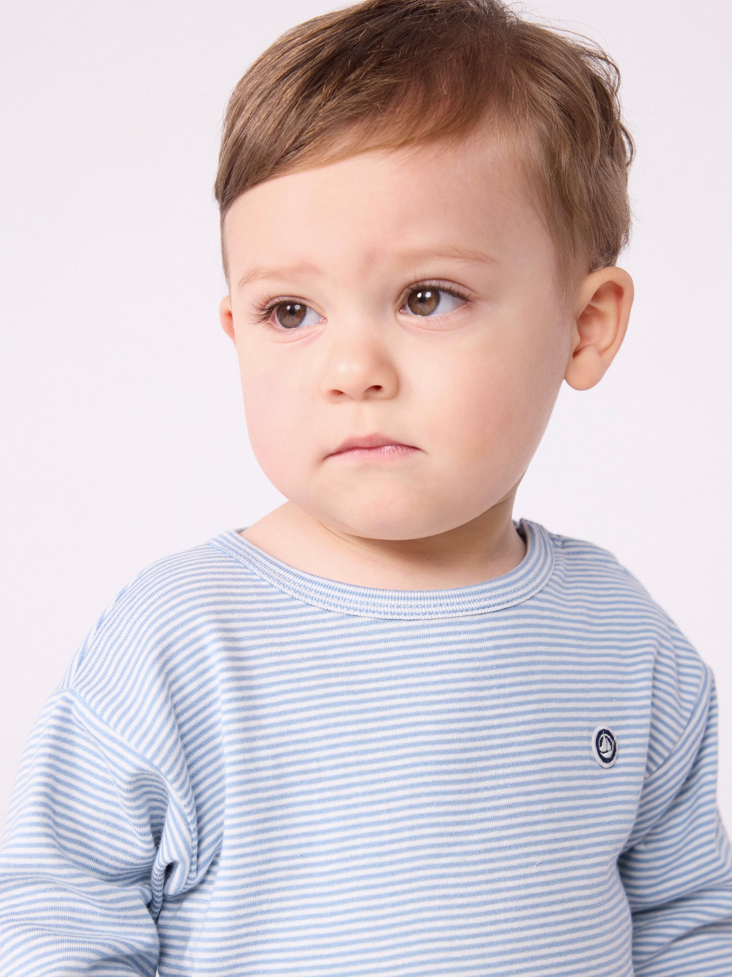 Petit Bateau - Bluse - Hvid/blå striber