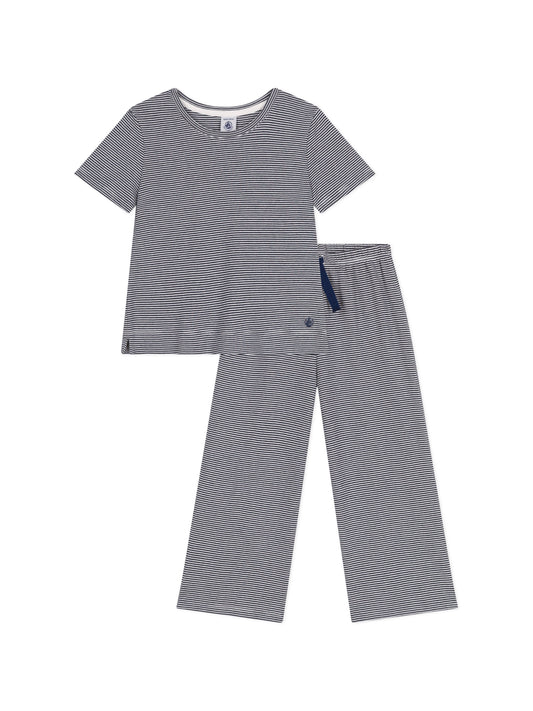 Petit Bateau - Sæt - Navy/hvid striber