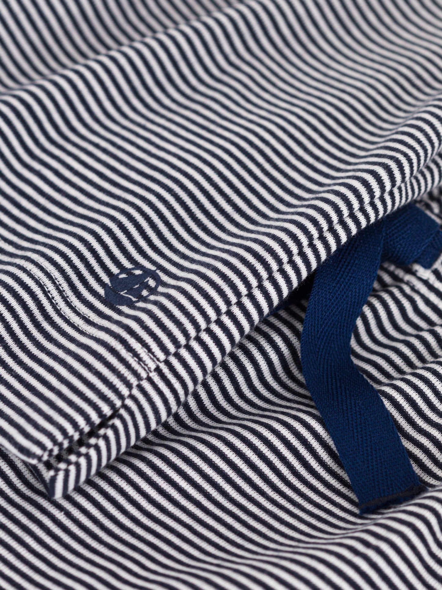 Petit Bateau - Tee & pants - Navy/white stripe