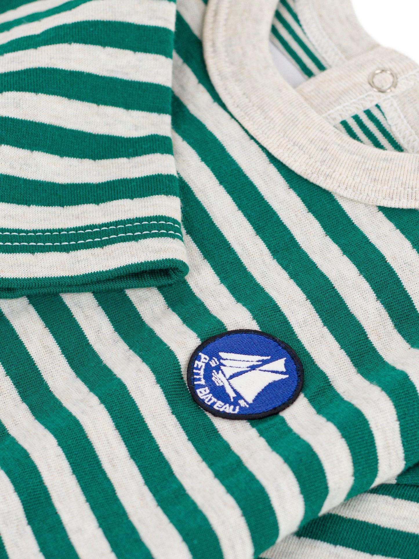 Petit Bateau - Blouse - Green/white stripe