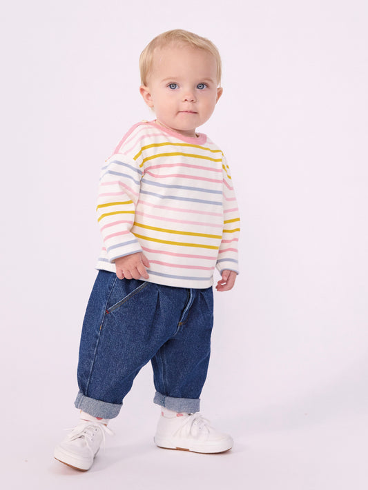 Petit Bateau - Blouse - Multi w. pink