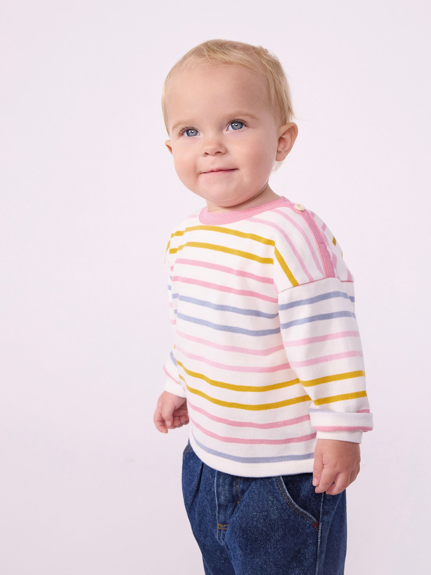 Petit Bateau - Blouse - Multi w. pink