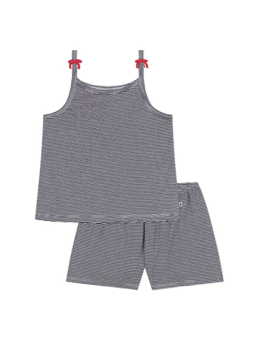 Petit Bateau - Top & shorts - Navy/white stripe