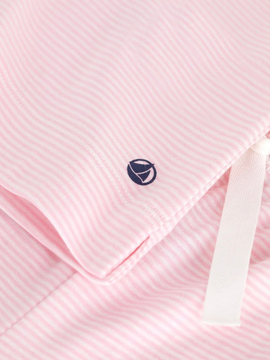 Petit Bateau - Tee & pants - Navy/white stripe