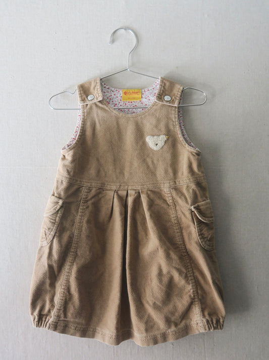 Poppel Pre-loved - Spencerkjole i velour - str. 86