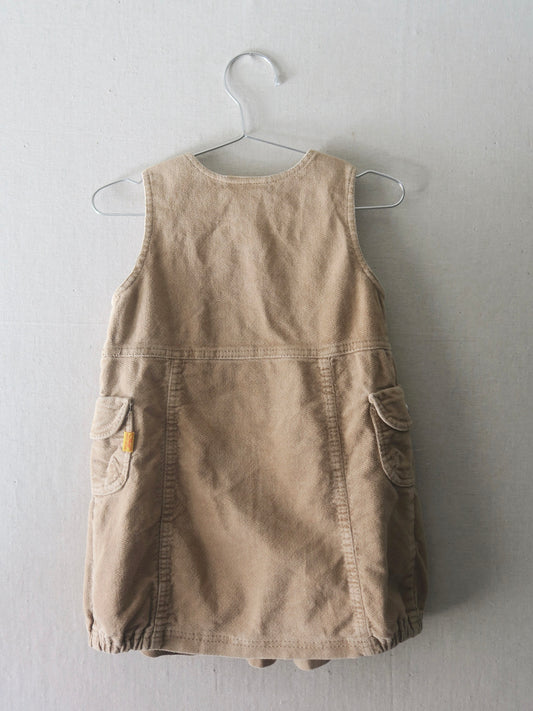 Poppel Pre-loved - Spencerkjole i velour - str. 86