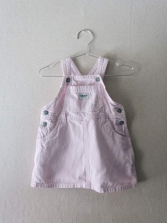 Poppel Pre-loved - OshKosh spencerkjole pink/hvis strib - 2 år