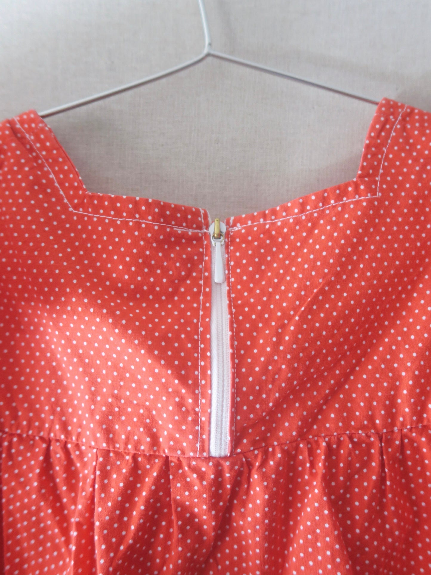 Poppel Pre-loved - Prikket kjole - str. 1-2 år
