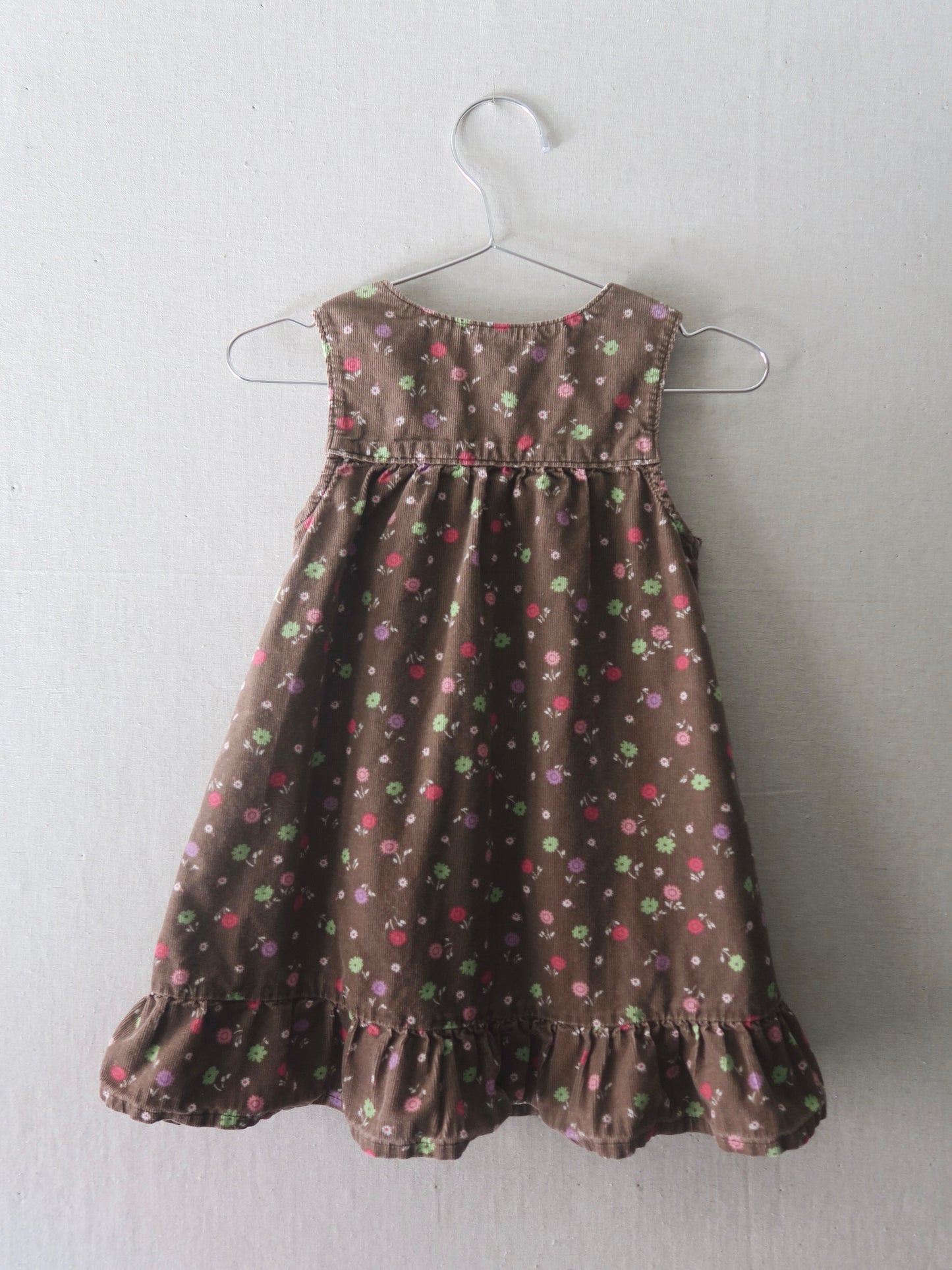 Poppel Pre-loved - OshKosh kjole i fløjl - str. 2 år