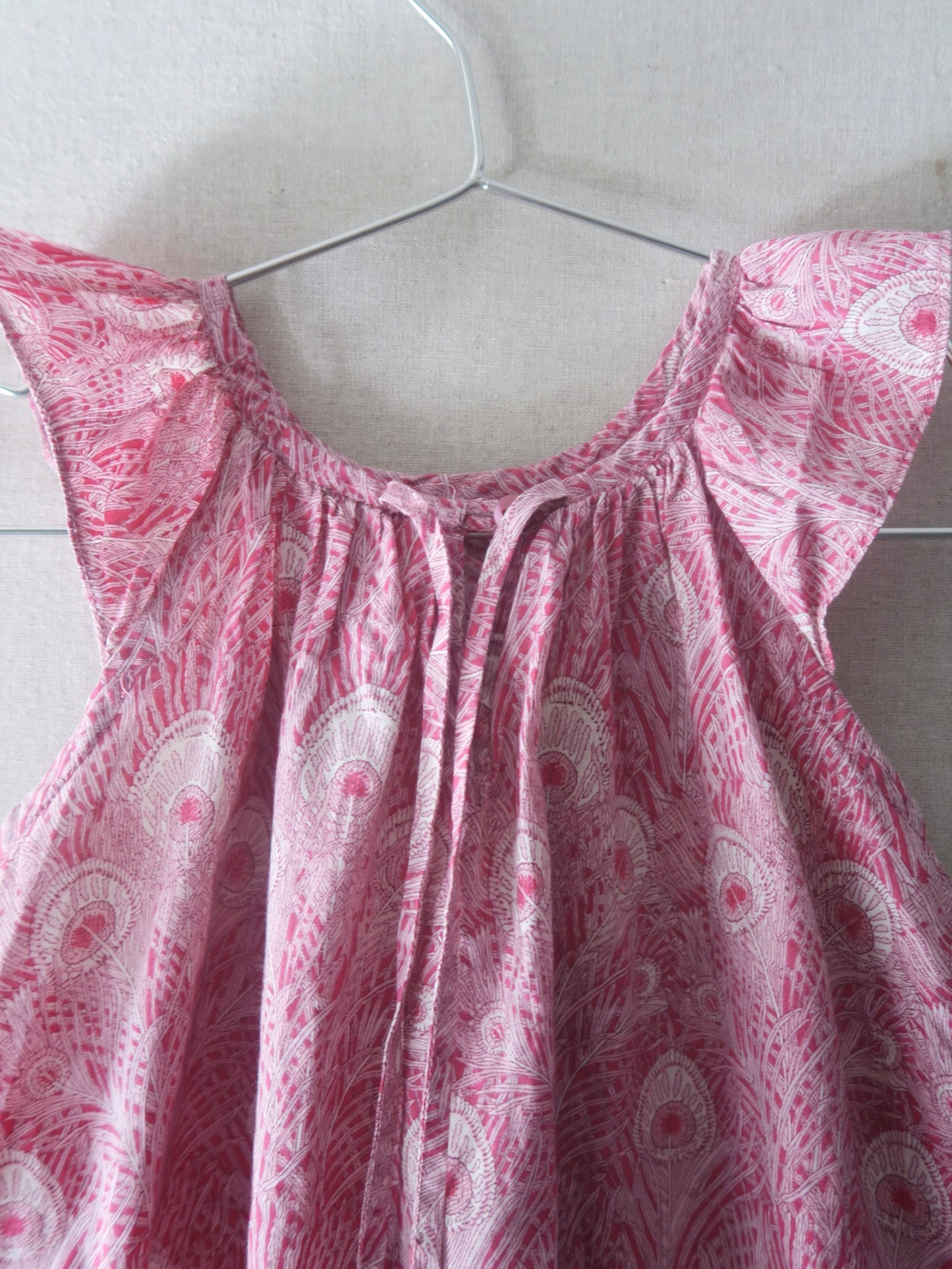 Poppel Pre-loved - Kjole i pink print - str. 1-1,5 år