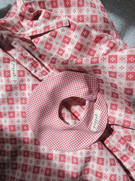 Poppel - Hagesmæk - Red Gingham