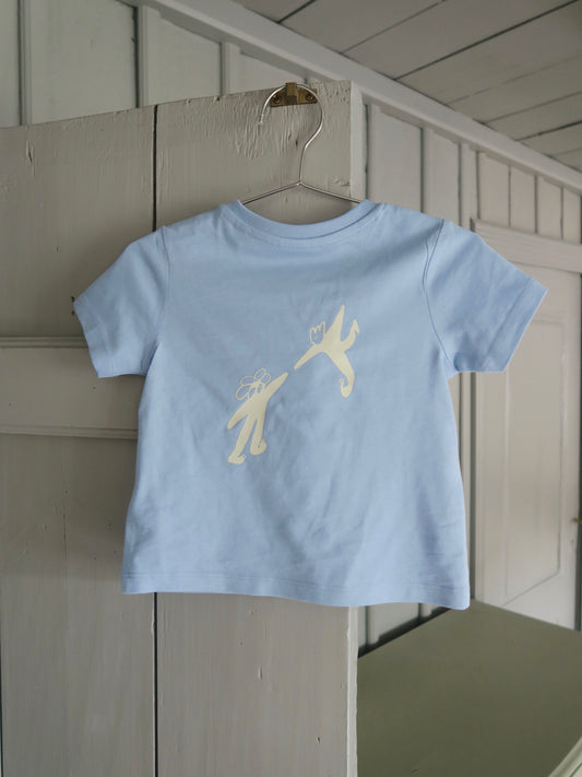 Poppel - T-shirt - Skovfeer - Blå