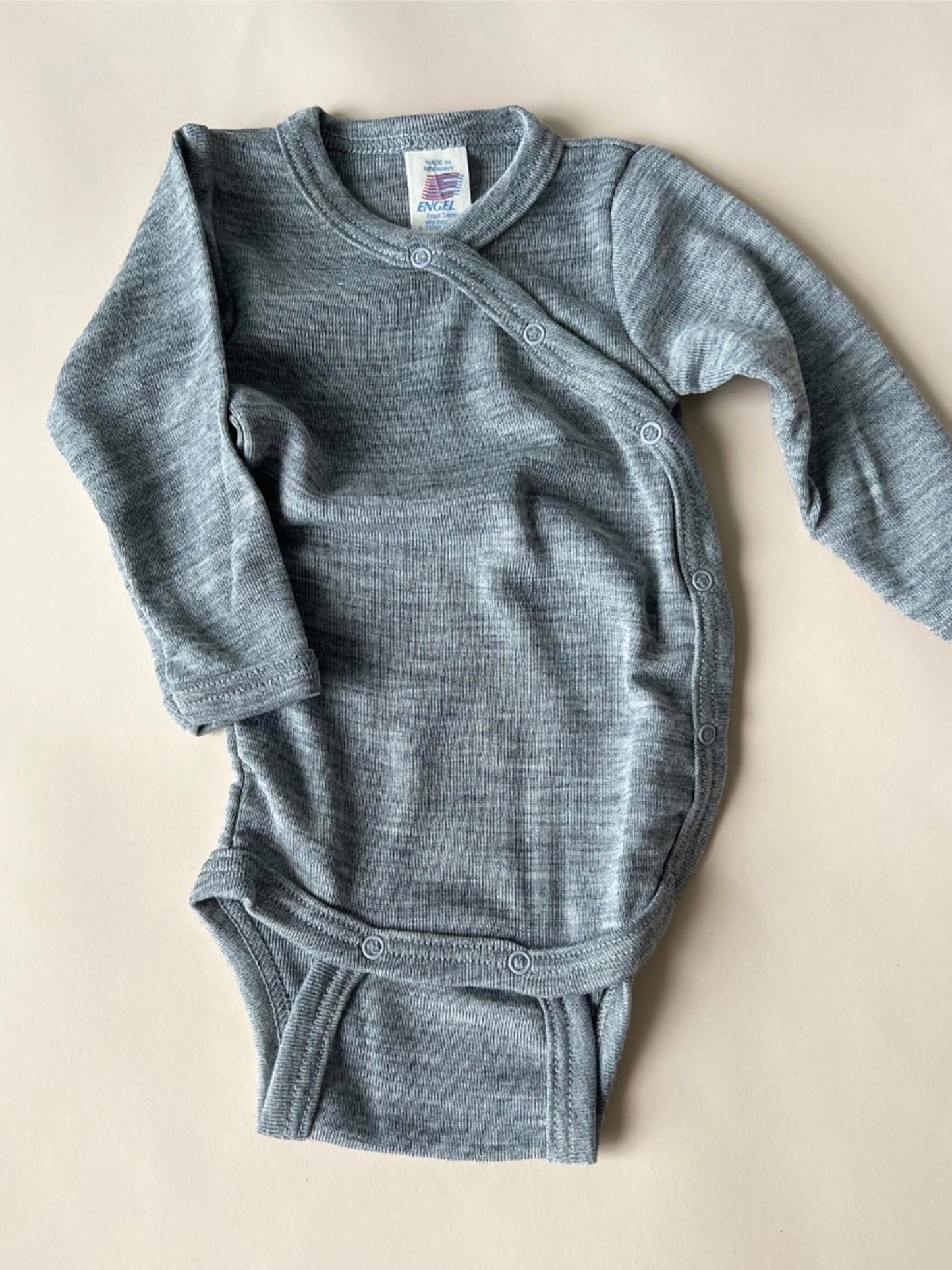 Engel - Wool/silk wrap body - Grey melange